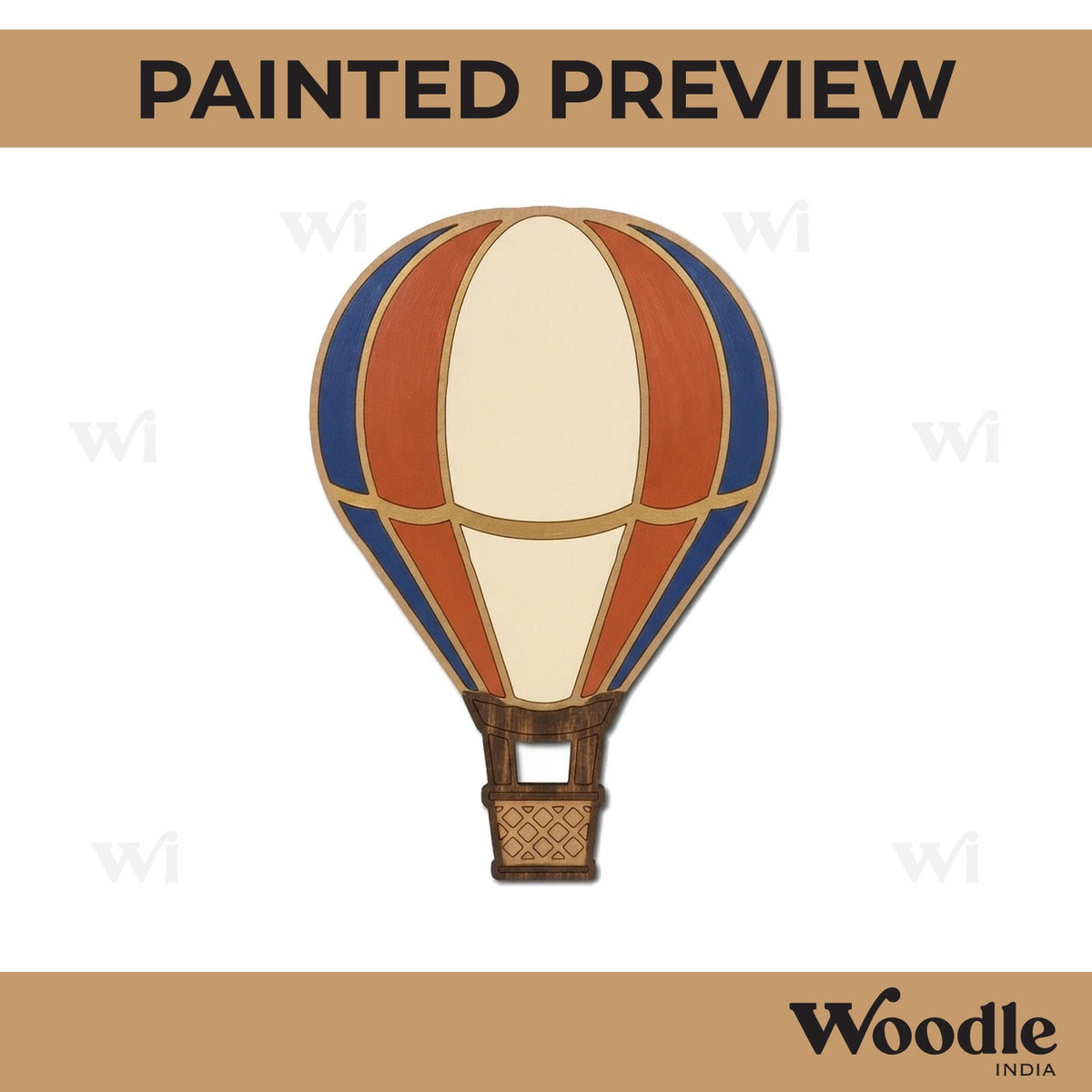 Hot Air Balloon Pre Marked MDF Design 1