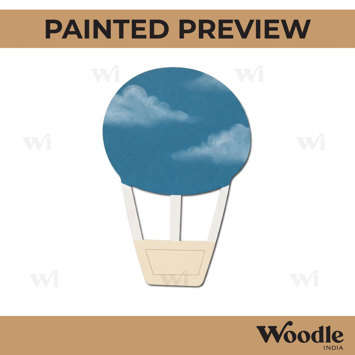 Hot Air Balloon Pre Marked MDF Design 3