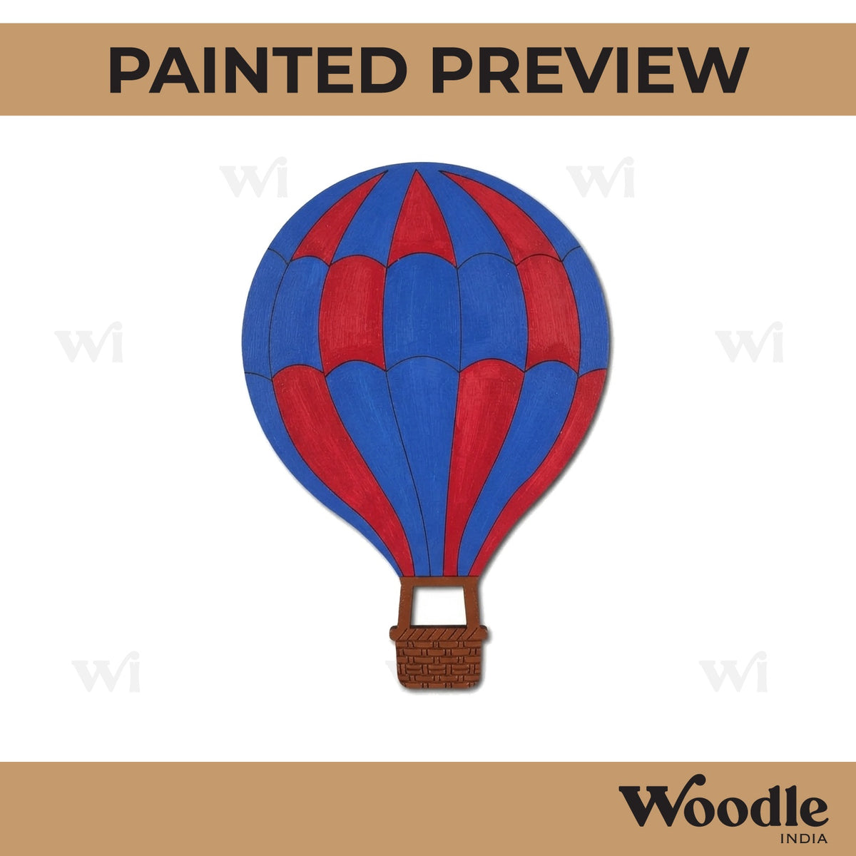 Hot Air Balloon Pre Marked MDF Design 4