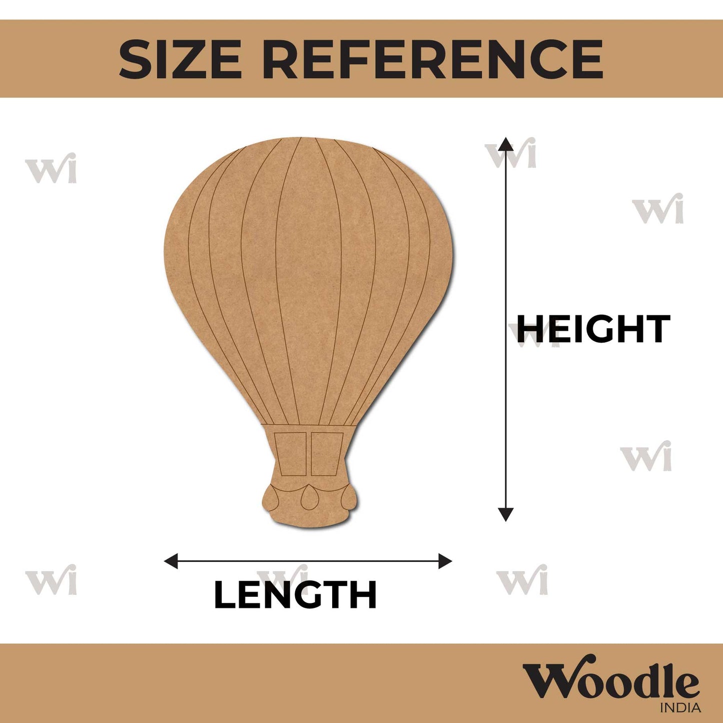 Hot Air Balloon Pre Marked MDF Design 5