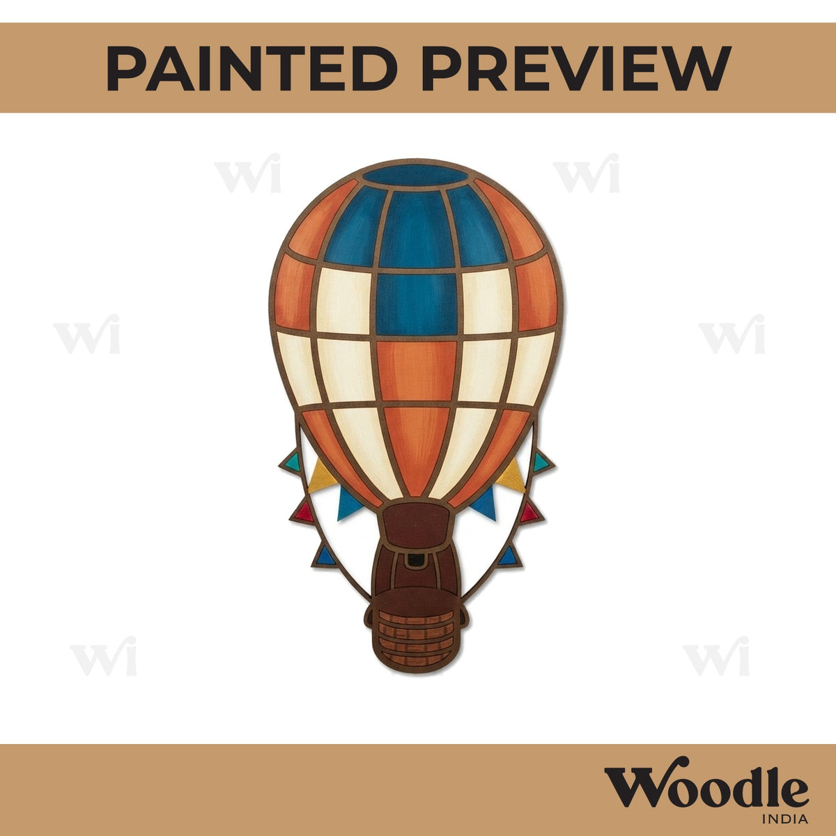 Hot Air Balloon Pre marked MDF Design 2