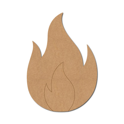 Hot Flame Emoji Pre Marked MDF Design 1