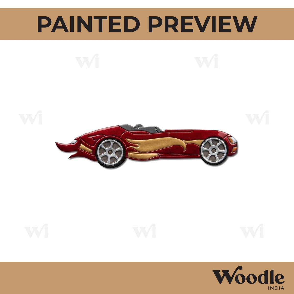 Hot Wheels Car Pre Marked MDF Design 1