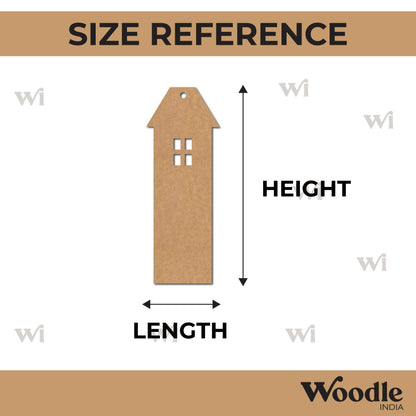 House Bookmark MDF Design 1