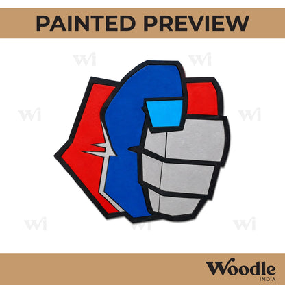 Hulk Hand Marvel Avengers Pre Marked MDF Design 1