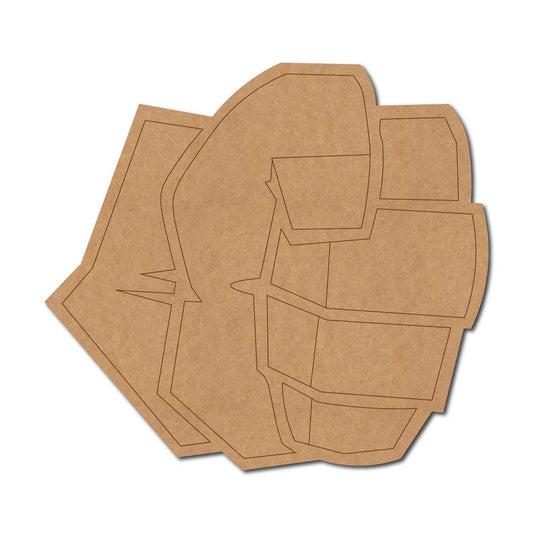 Hulk Hand Marvel Avengers Pre Marked MDF Design 1