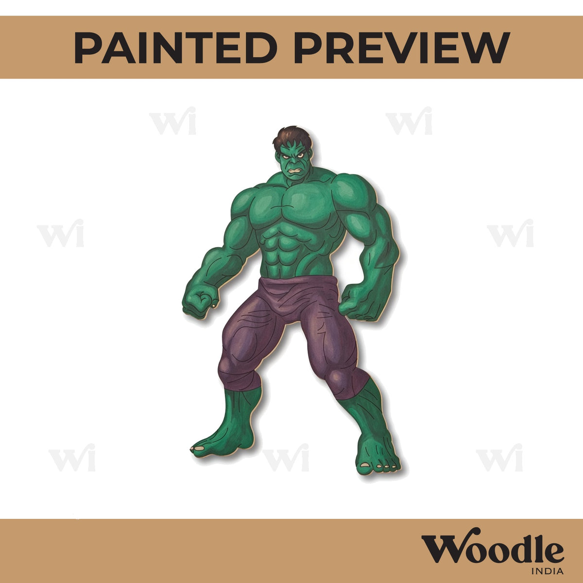 Hulk Marvel Avengers Pre Marked MDF Design 1