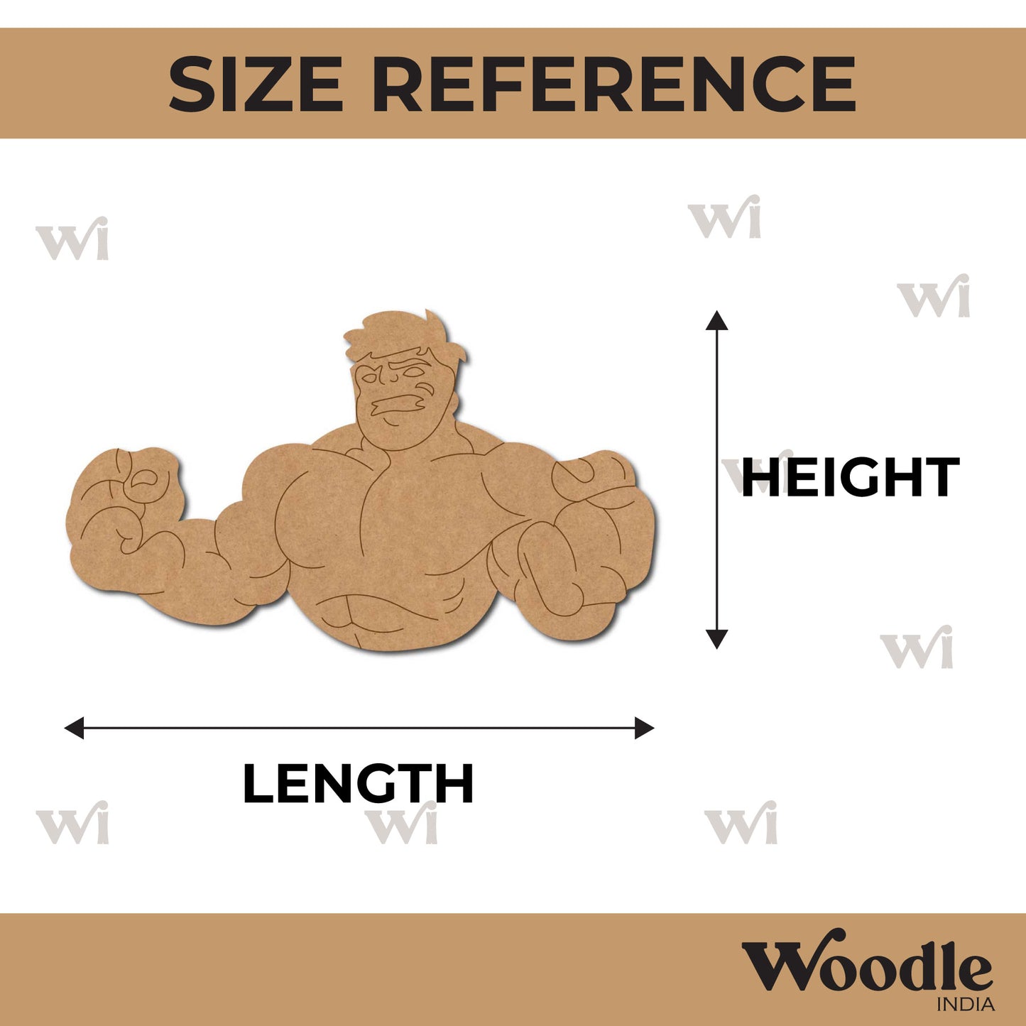 Hulk Marvel Avengers Pre Marked MDF Design 10
