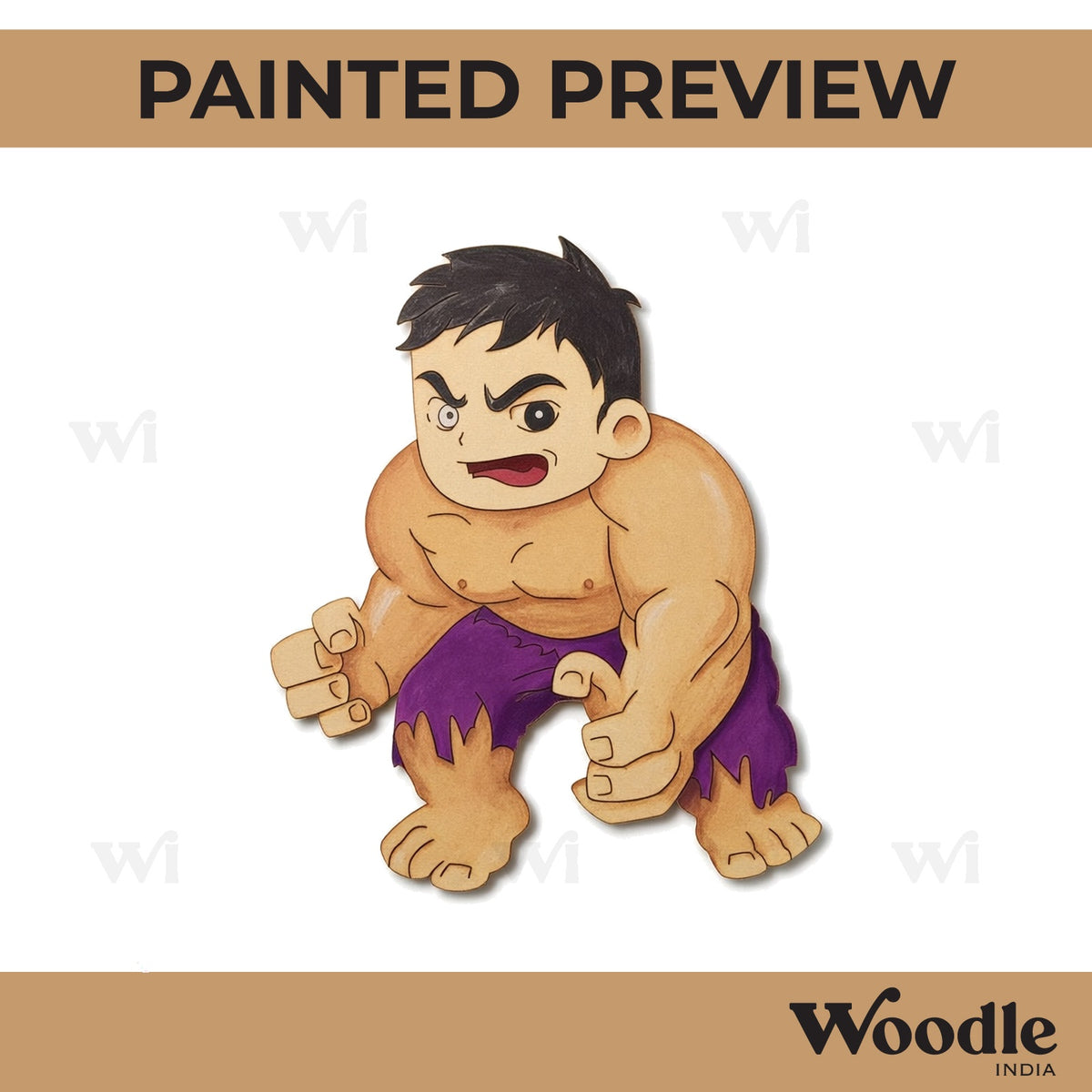Hulk Marvel Avengers Pre Marked MDF Design 2