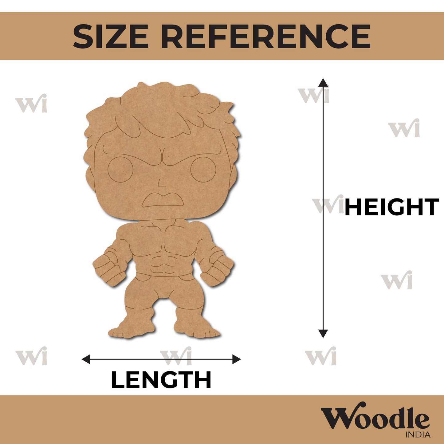Hulk Marvel Avengers Pre Marked MDF Design 4