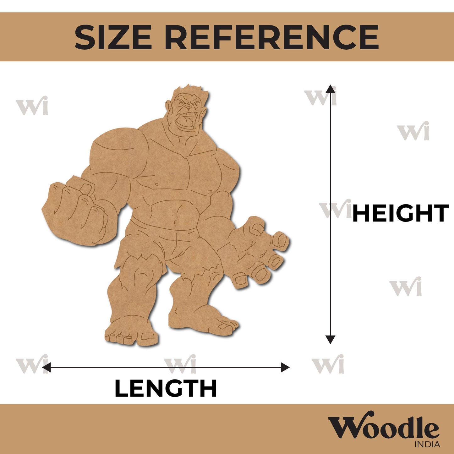 Hulk Marvel Avengers Pre Marked MDF Design 5