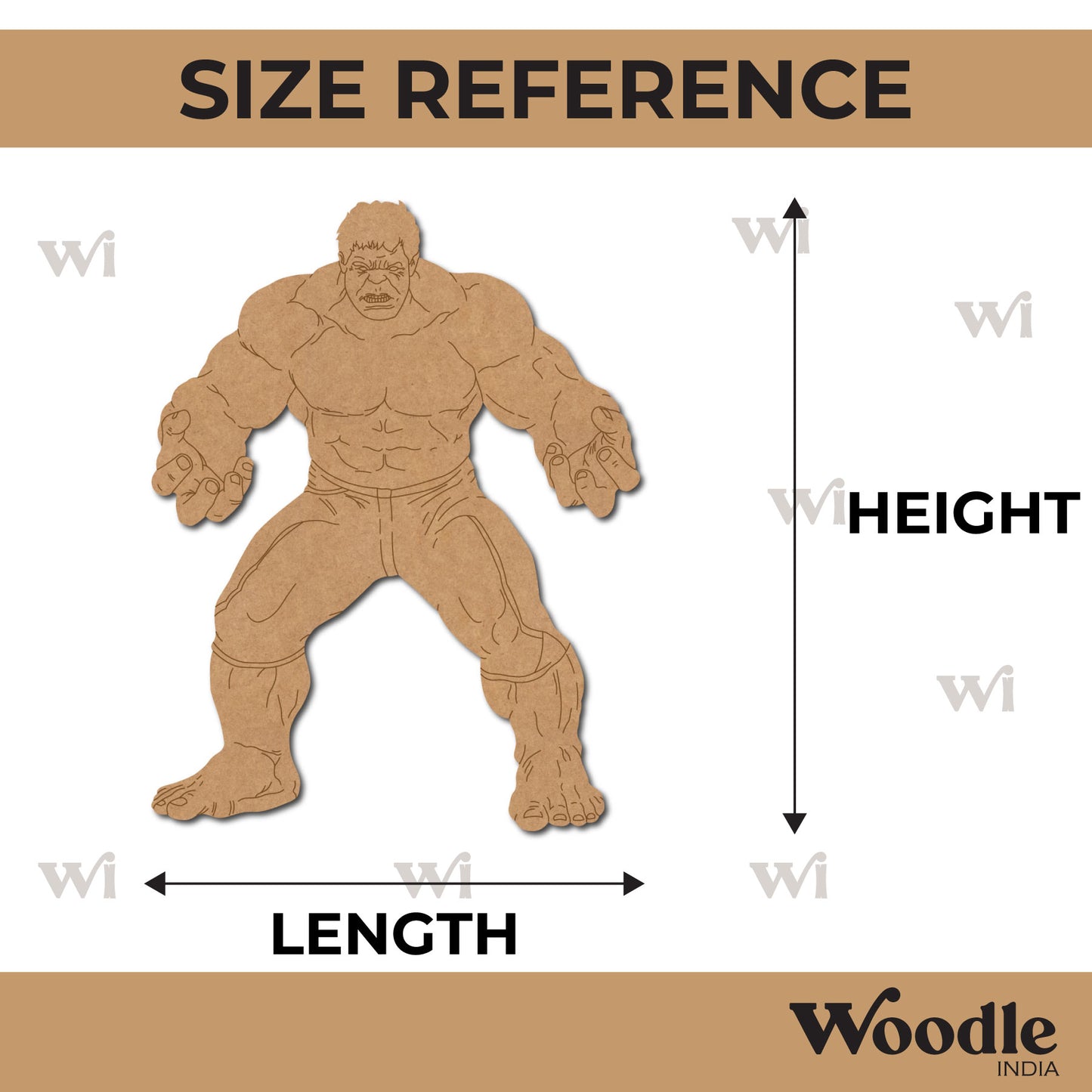 Hulk Marvel Avengers Pre Marked MDF Design 6