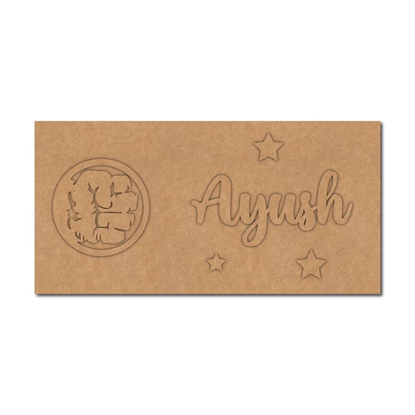 Hulk Marvel Kids Nameplate MDF Design 1