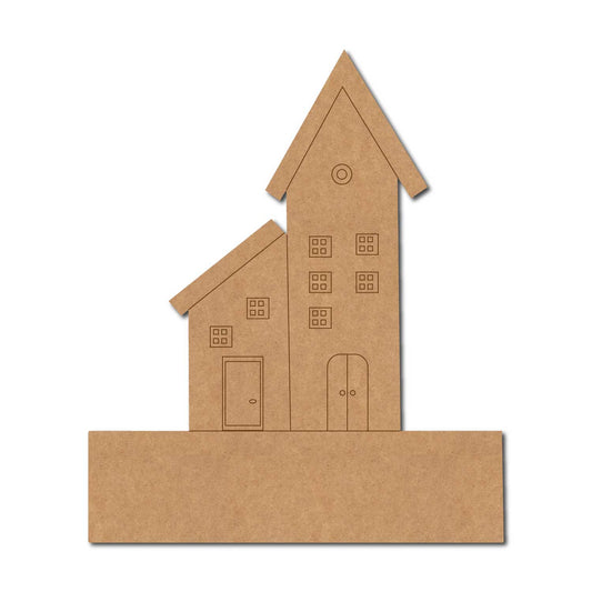 Hut Nameplate Pre Marked Base MDF Design 1