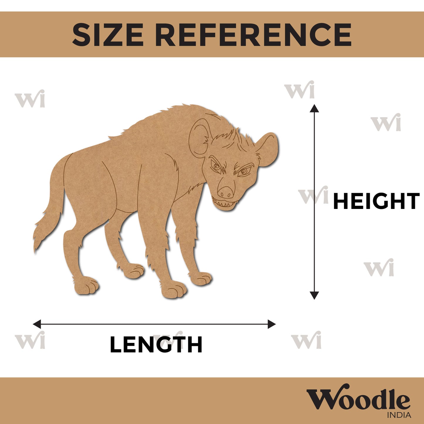 Hyena Pre Marked MDF Design 1