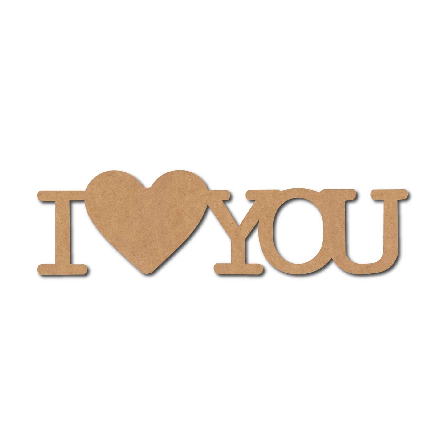 I Love You Cutout MDF Design 2