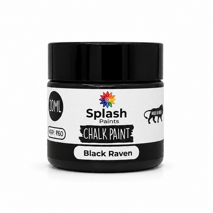 Splash Paints Chalk Paint Black Raven 20