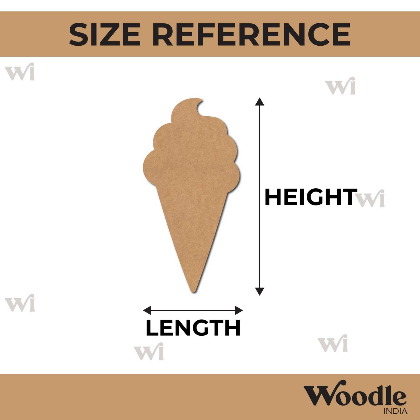 Ice Cream Cutout MDF Design 2