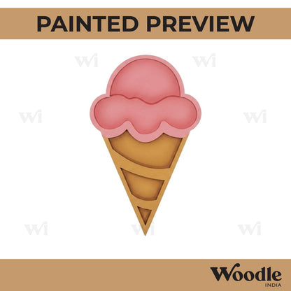 Ice Cream Mosaic Art Base MDF Design 2