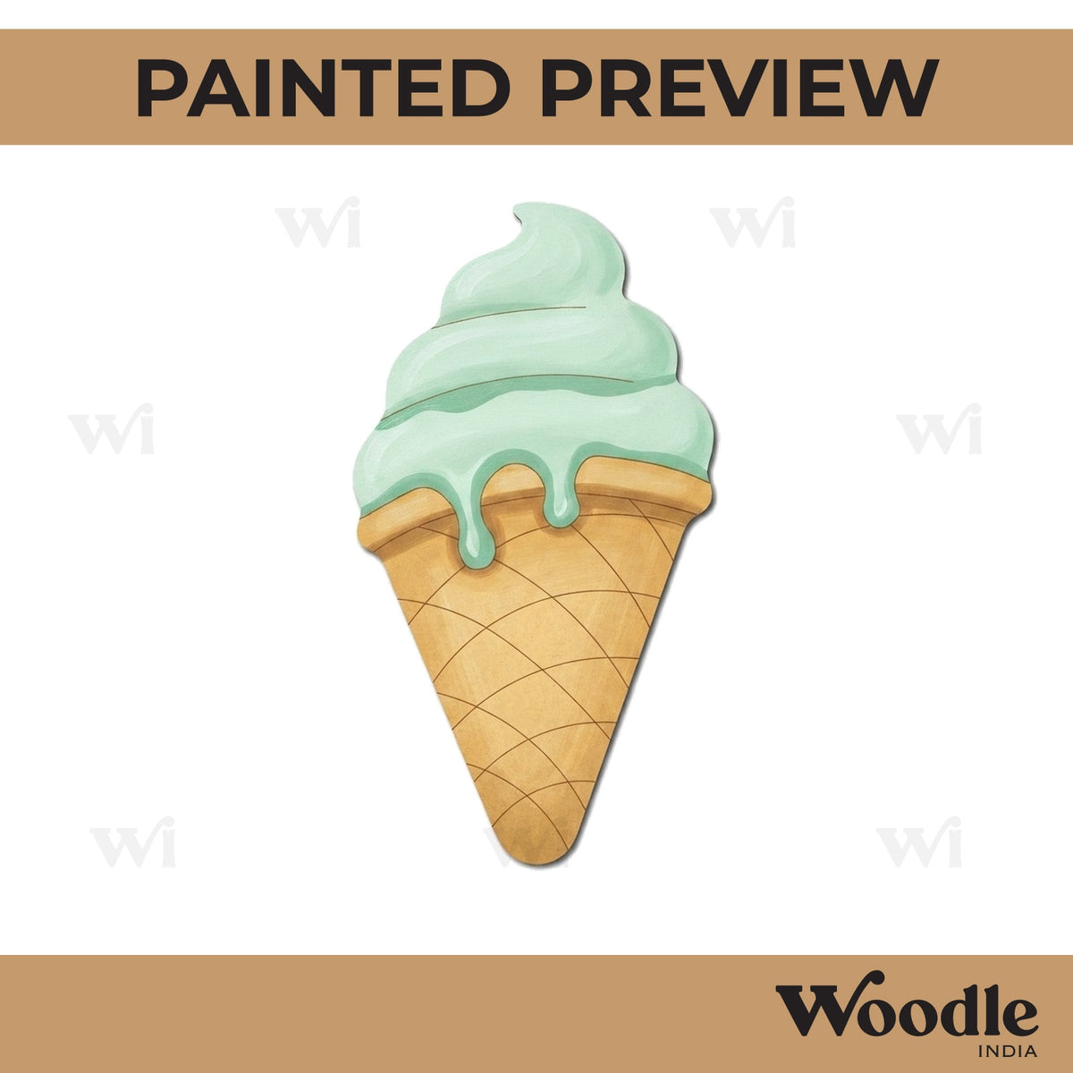 Ice Cream Pre Marked MDF Design 1