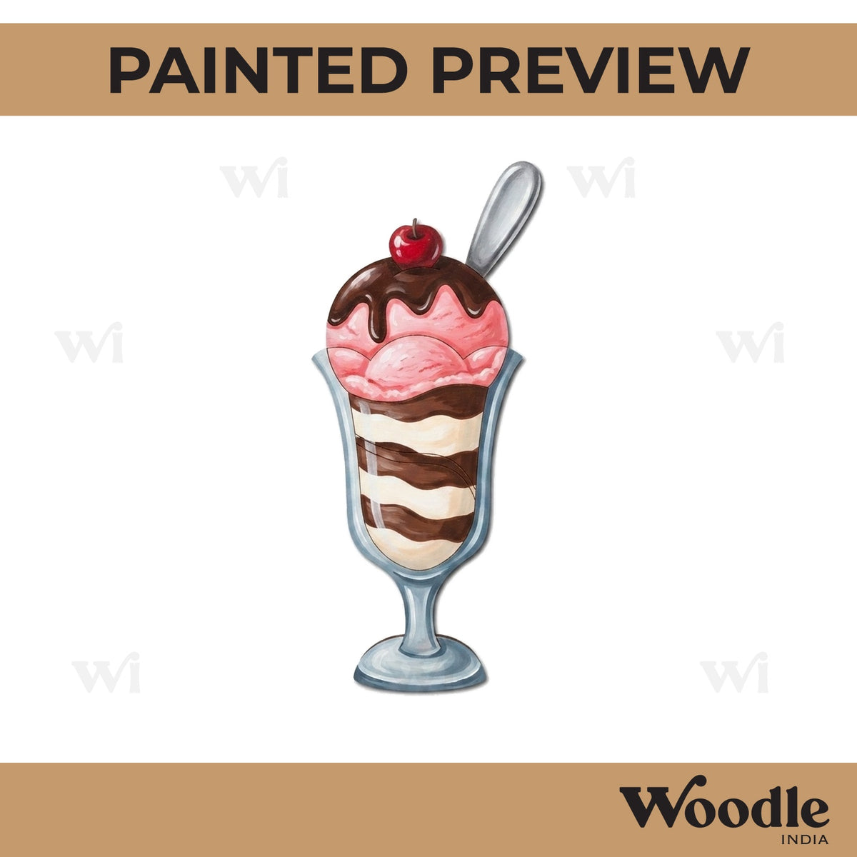 Ice Cream Pre Marked MDF Design 10