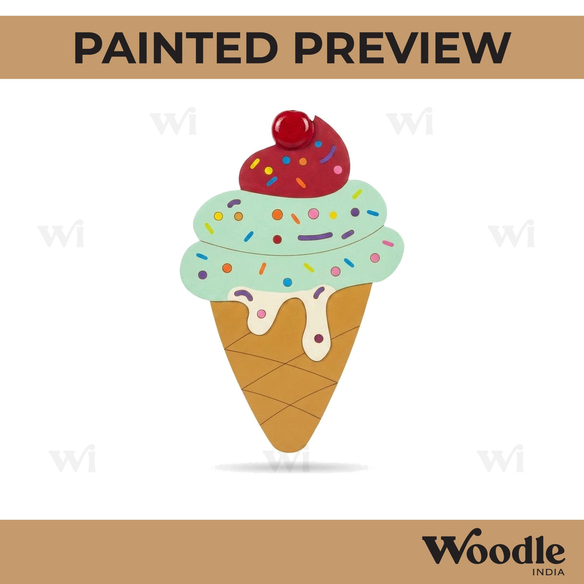 Ice Cream Pre Marked MDF Design 11