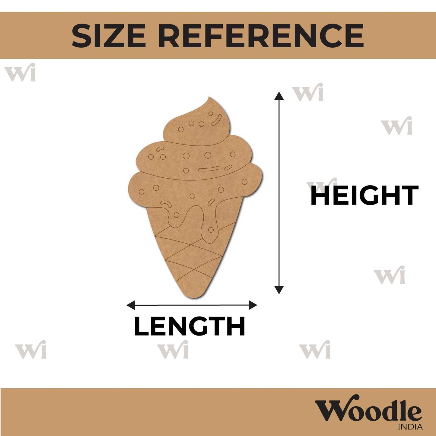 Ice Cream Pre Marked MDF Design 11
