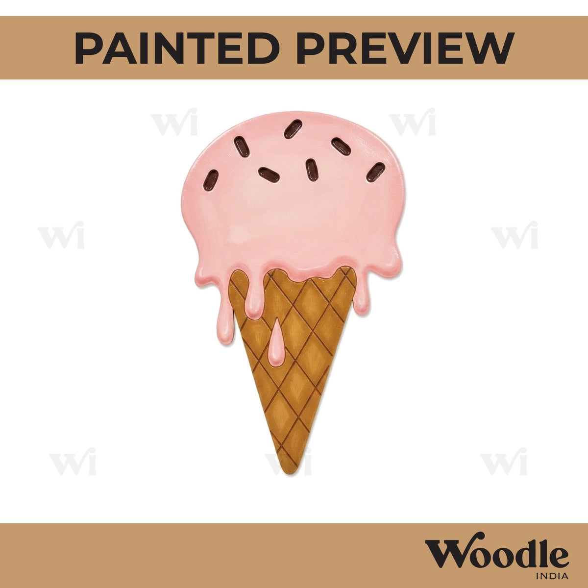 Ice Cream Pre Marked MDF Design 5