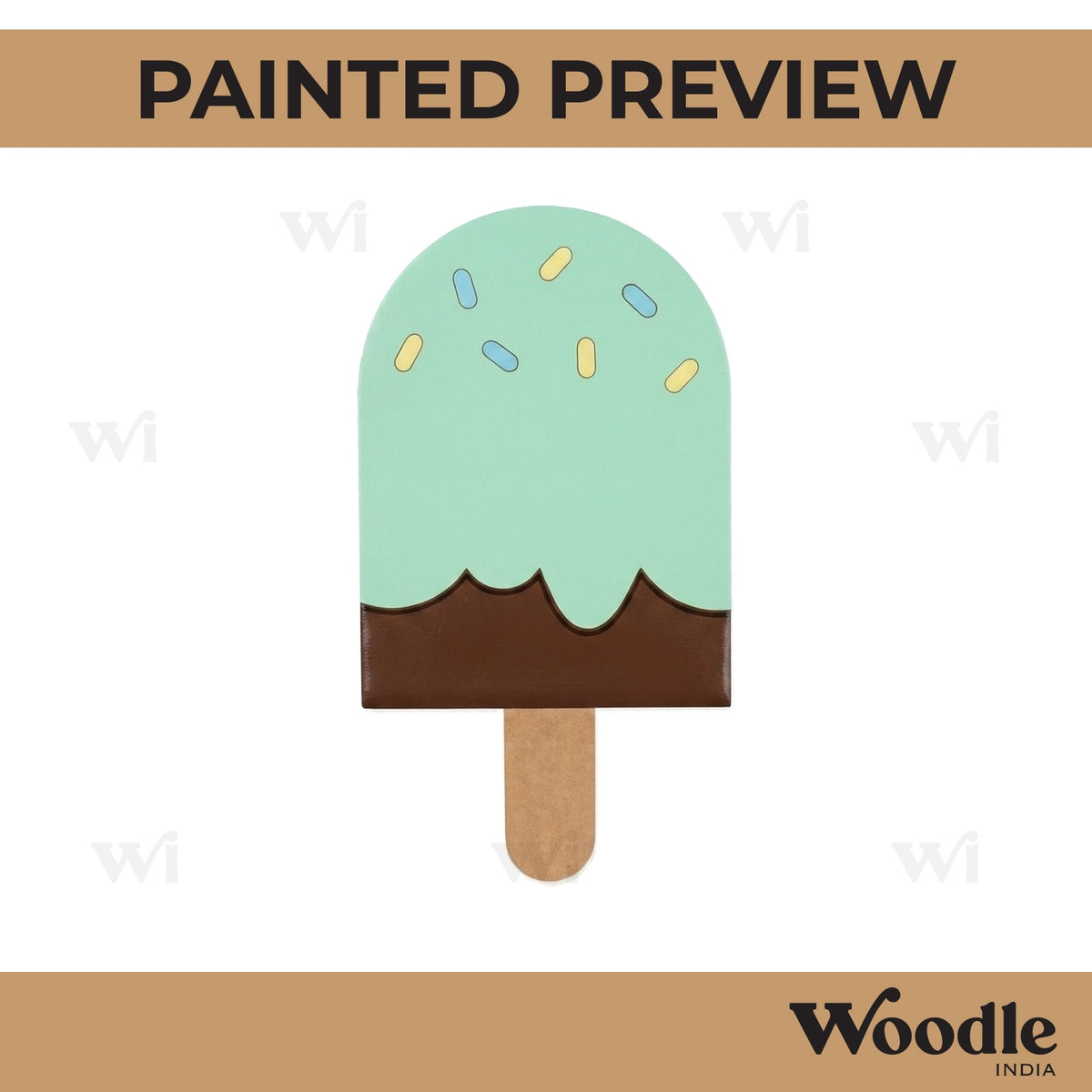 Ice Cream Pre Marked MDF Design 6