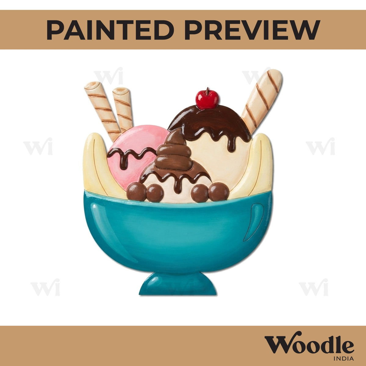 Ice Cream Pre Marked MDF Design 9