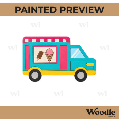 Ice Cream Truck Pre Marked MDF Design 1