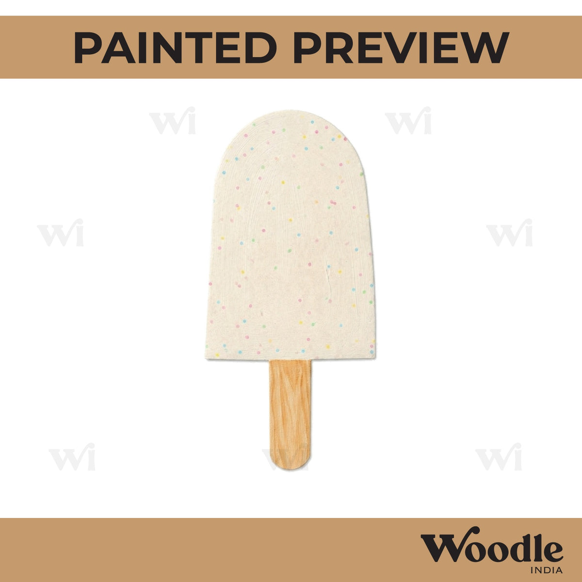 Ice Popsicle Cutout MDF Design 1
