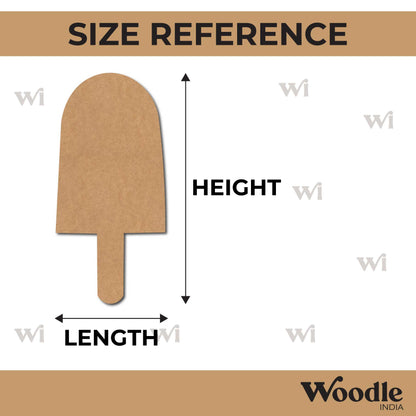 Ice Popsicle Cutout MDF Design 1