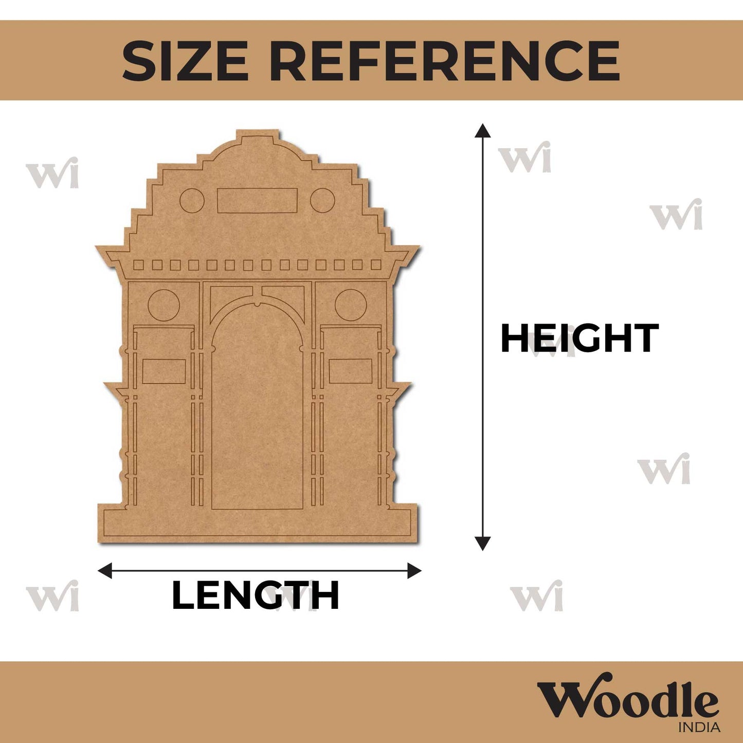 India Gate Pre Marked MDF Design 1
