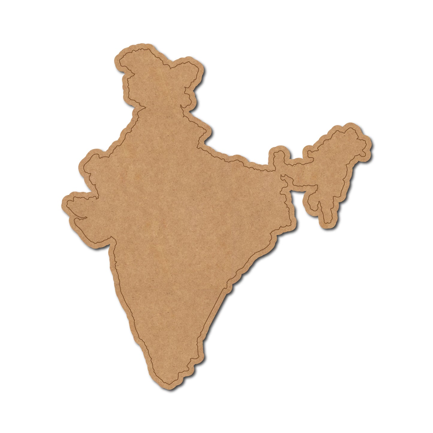 India Map Pre Marked MDF Design 2