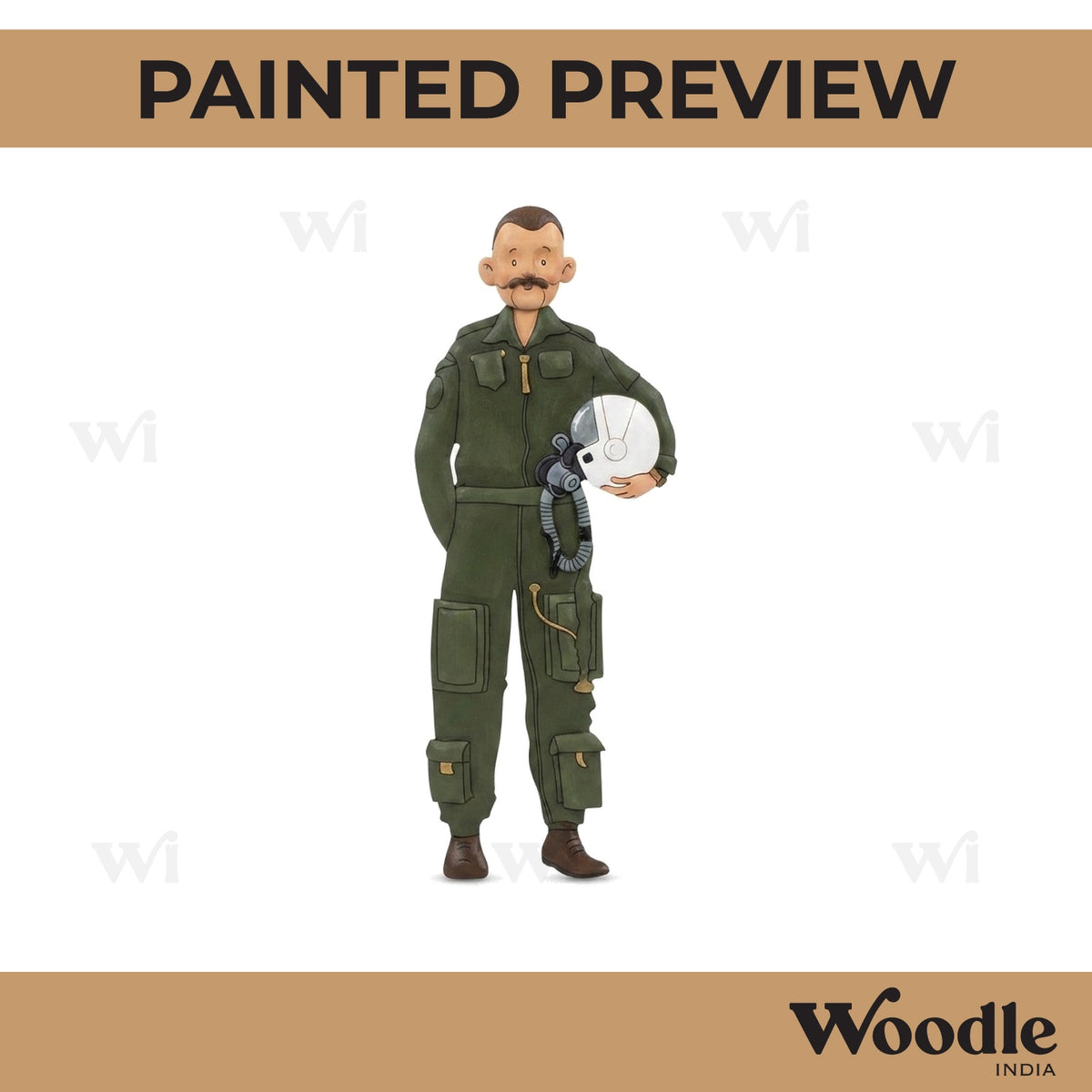 Indian Air Force Pilot Pre Marked MDF Design 1
