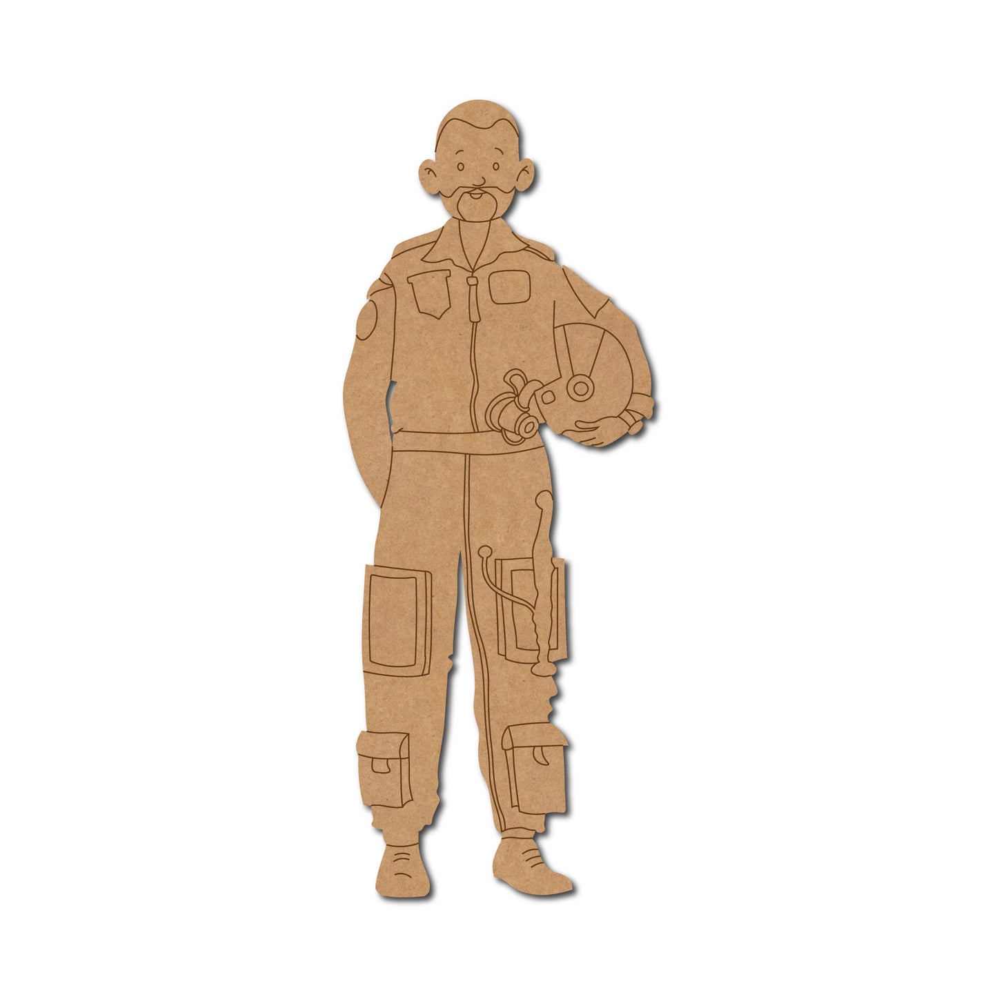 Indian Air Force Pilot Pre Marked MDF Design 1