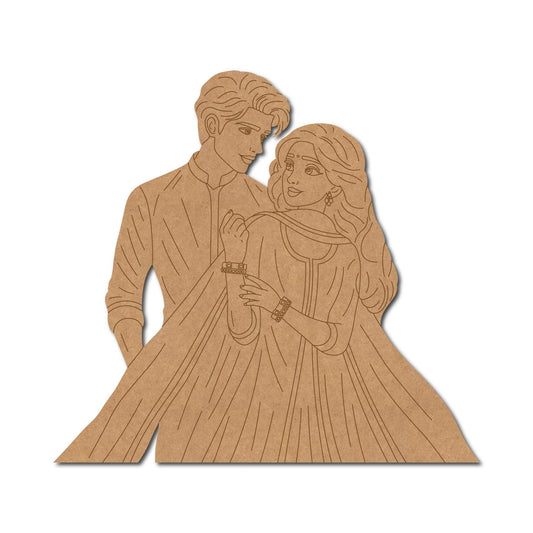 Indian Couple Pre Marked MDF Design 1