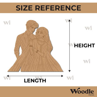 Indian Couple Pre Marked MDF Design 1