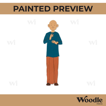 Indian Hindu Monk Pre Marked MDF Design 1
