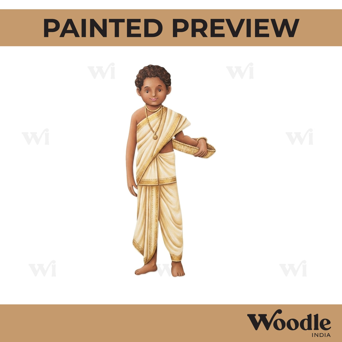 Indian Priest Pandit Pre Marked MDF Design 2