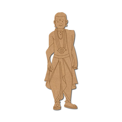 Indian Priest Pandit Pre Marked MDF Design 4