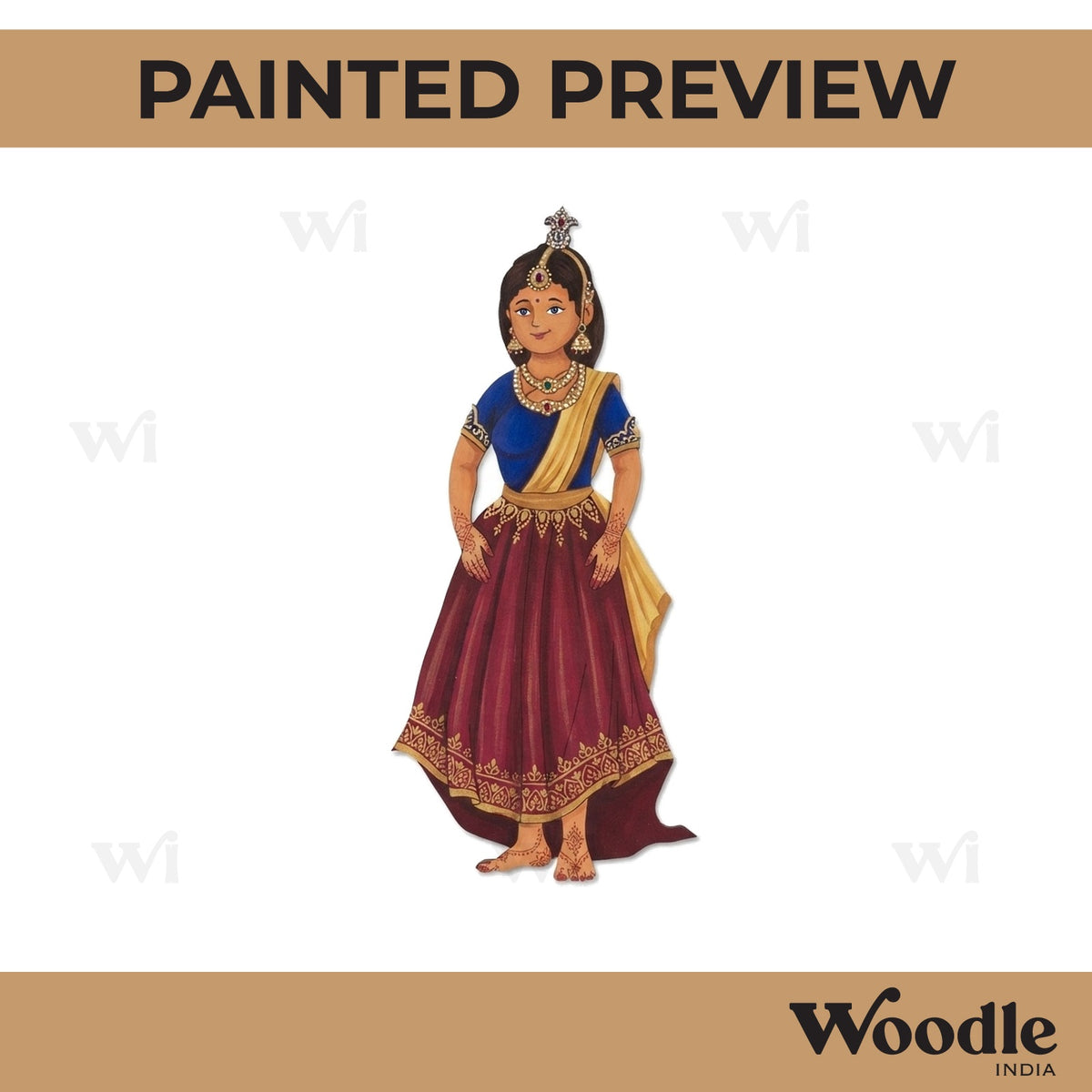 Indian Queen Pre Marked MDF Design 1