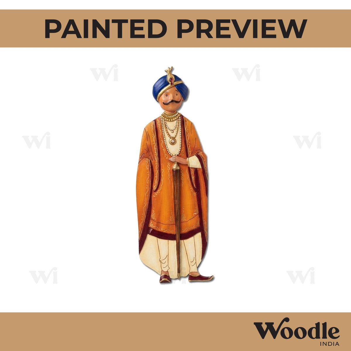 Indian Royal King Pre Marked MDF Design 1