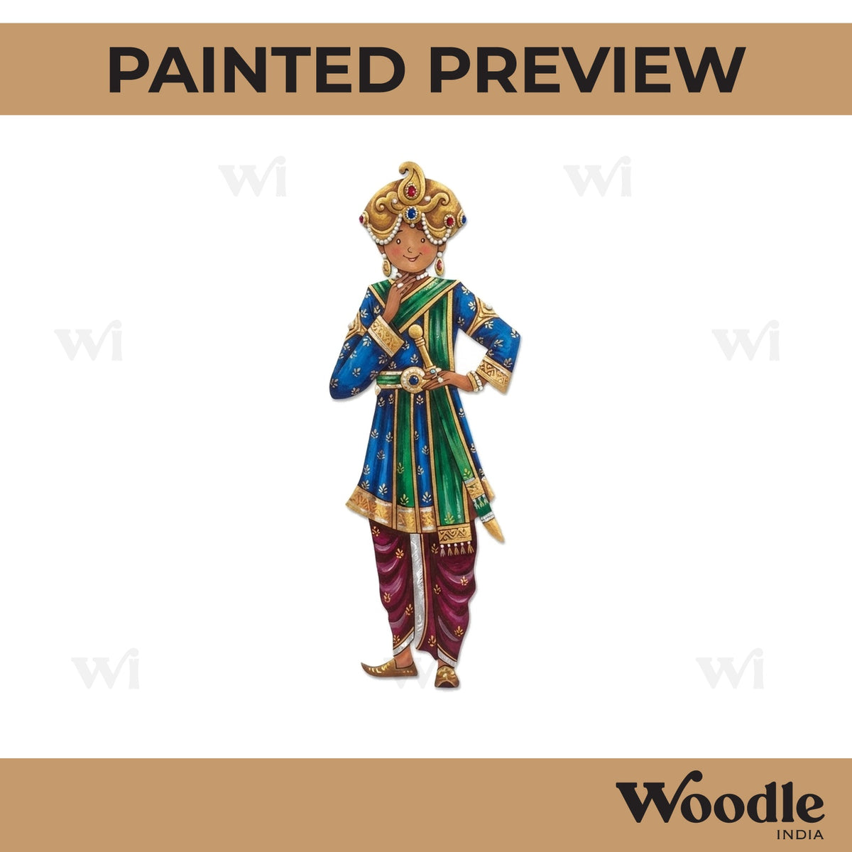 Indian Royal King Pre Marked MDF Design 10