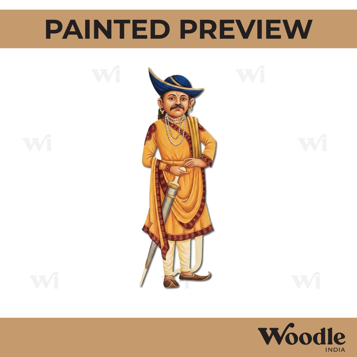 Indian Royal King Pre Marked MDF Design 2