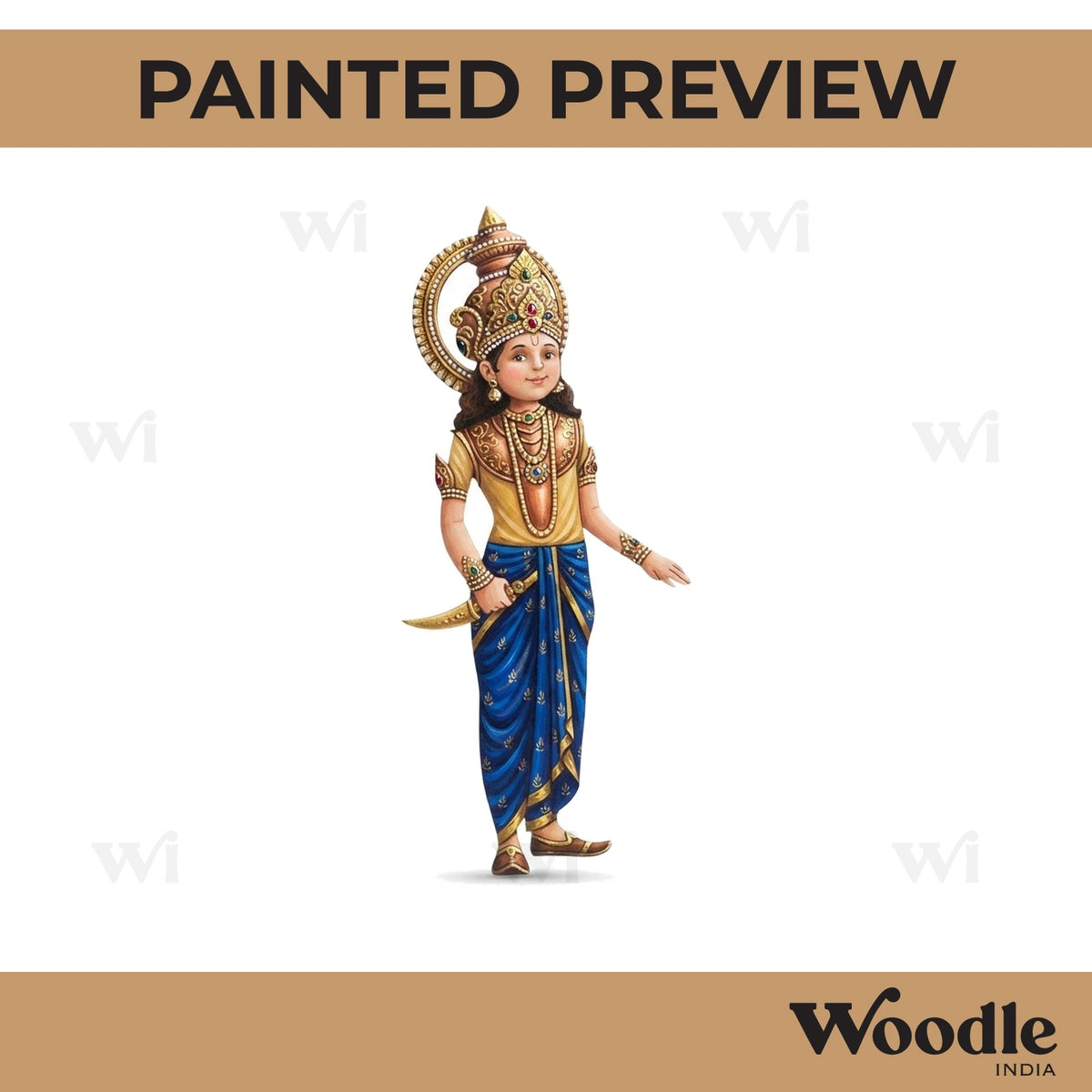 Indian Royal King Pre Marked MDF Design 3
