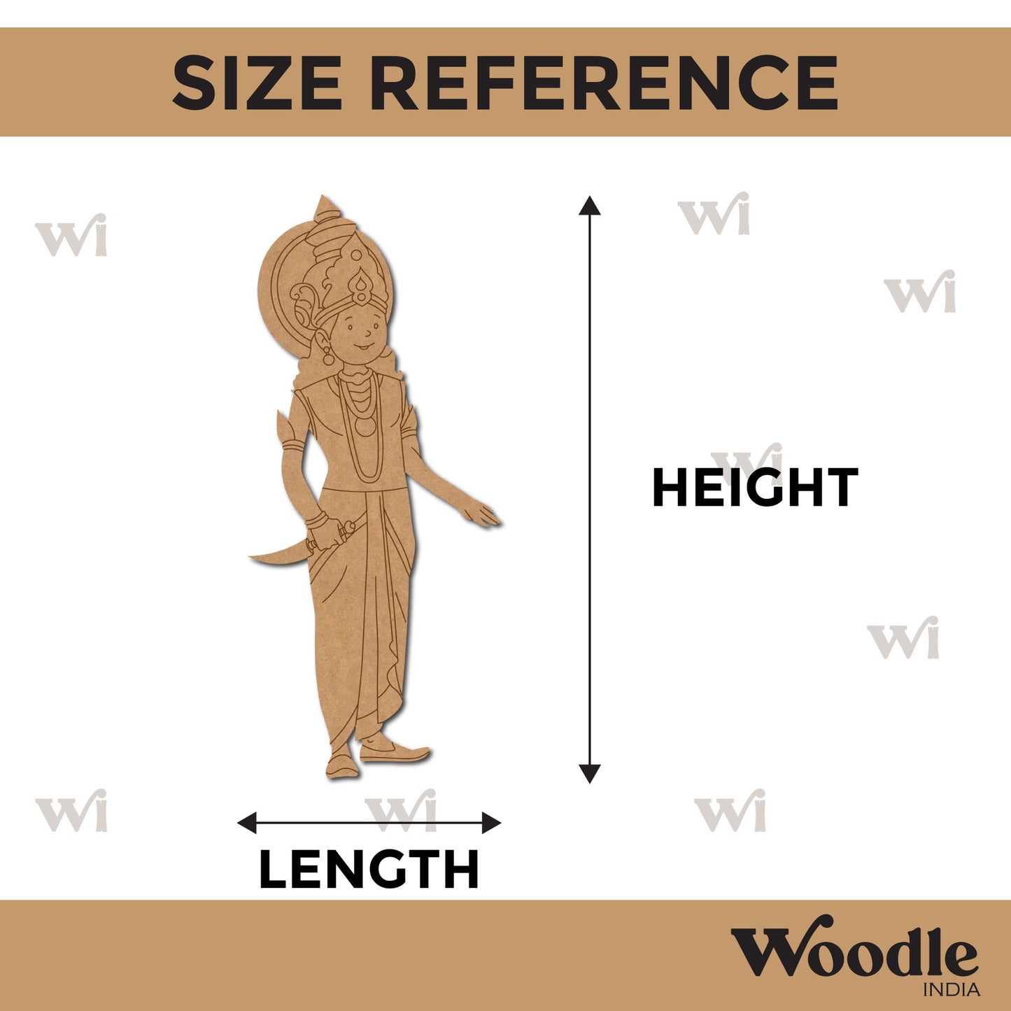 Indian Royal King Pre Marked MDF Design 3