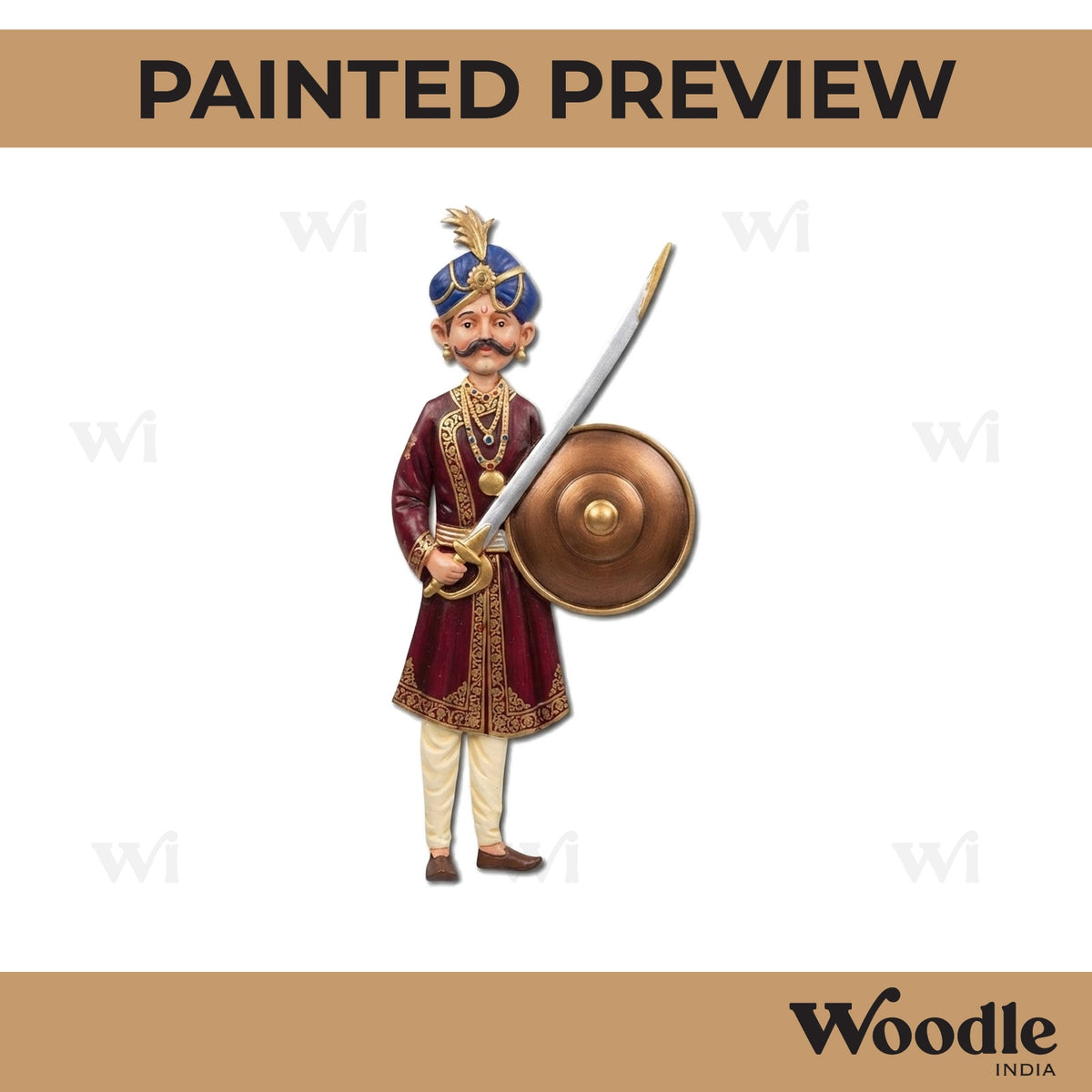 Indian Royal King Pre Marked MDF Design 6