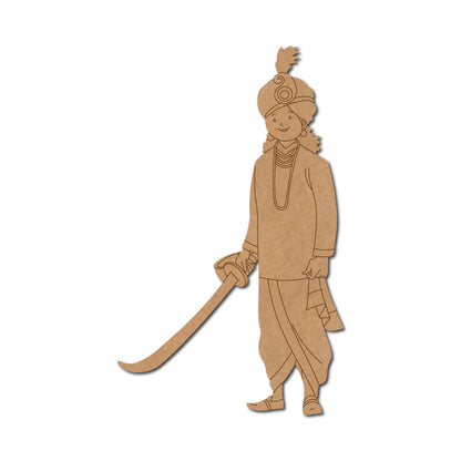 Indian Royal King Pre Marked MDF Design 7